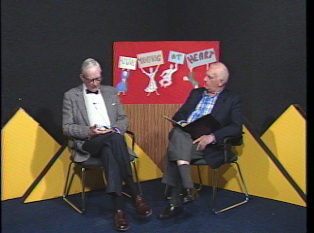 Thumbnail image for ARCH-GPUB-Young at Heart- hosts Ralph Ayers and Bob Wolfe, guests John Witherspoon and Tdd Woodworth