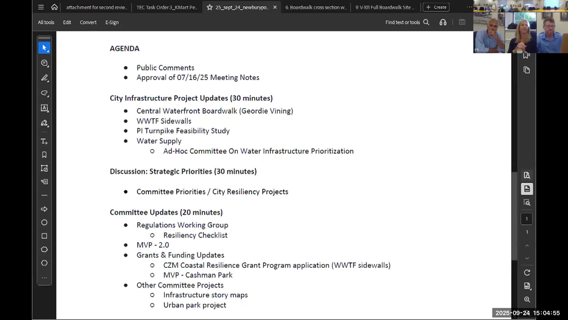 Newburyport Resiliency Committee 2025-09-24