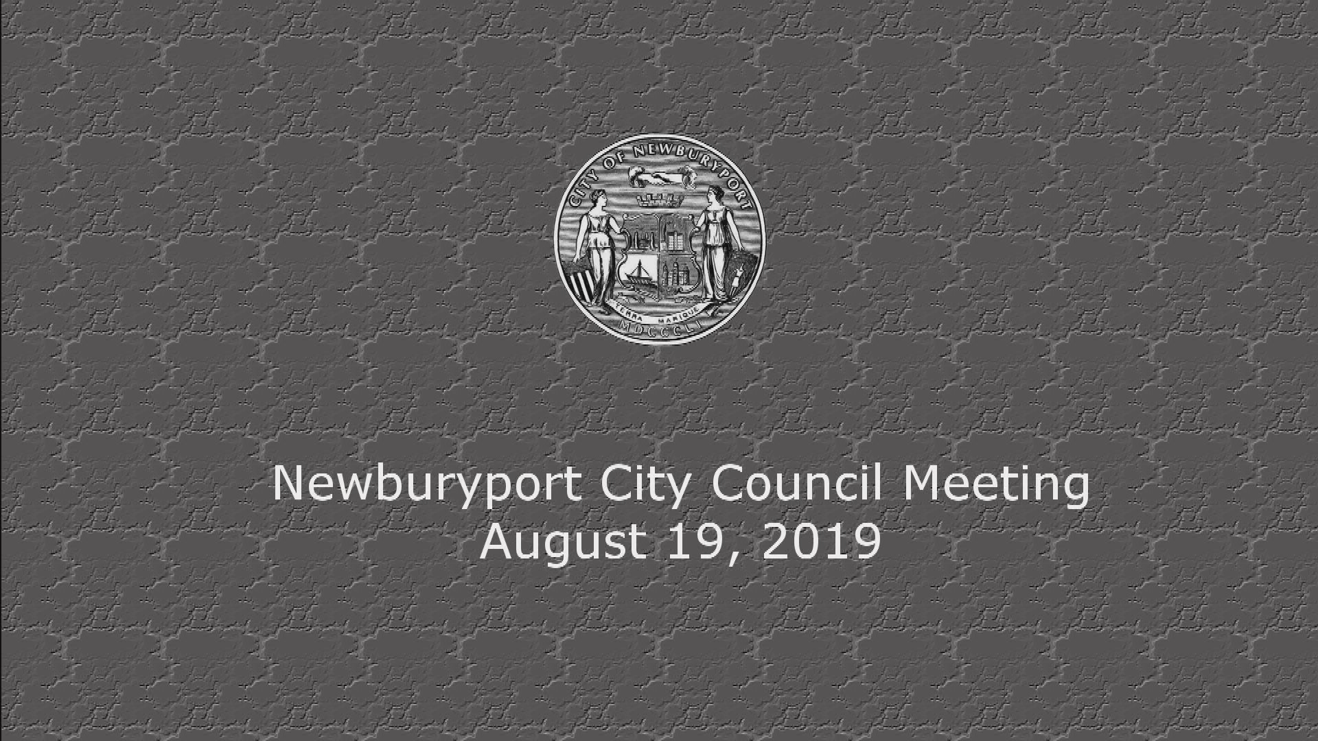 Thumbnail image for Newburyport City Council Meeting 2019-08-19