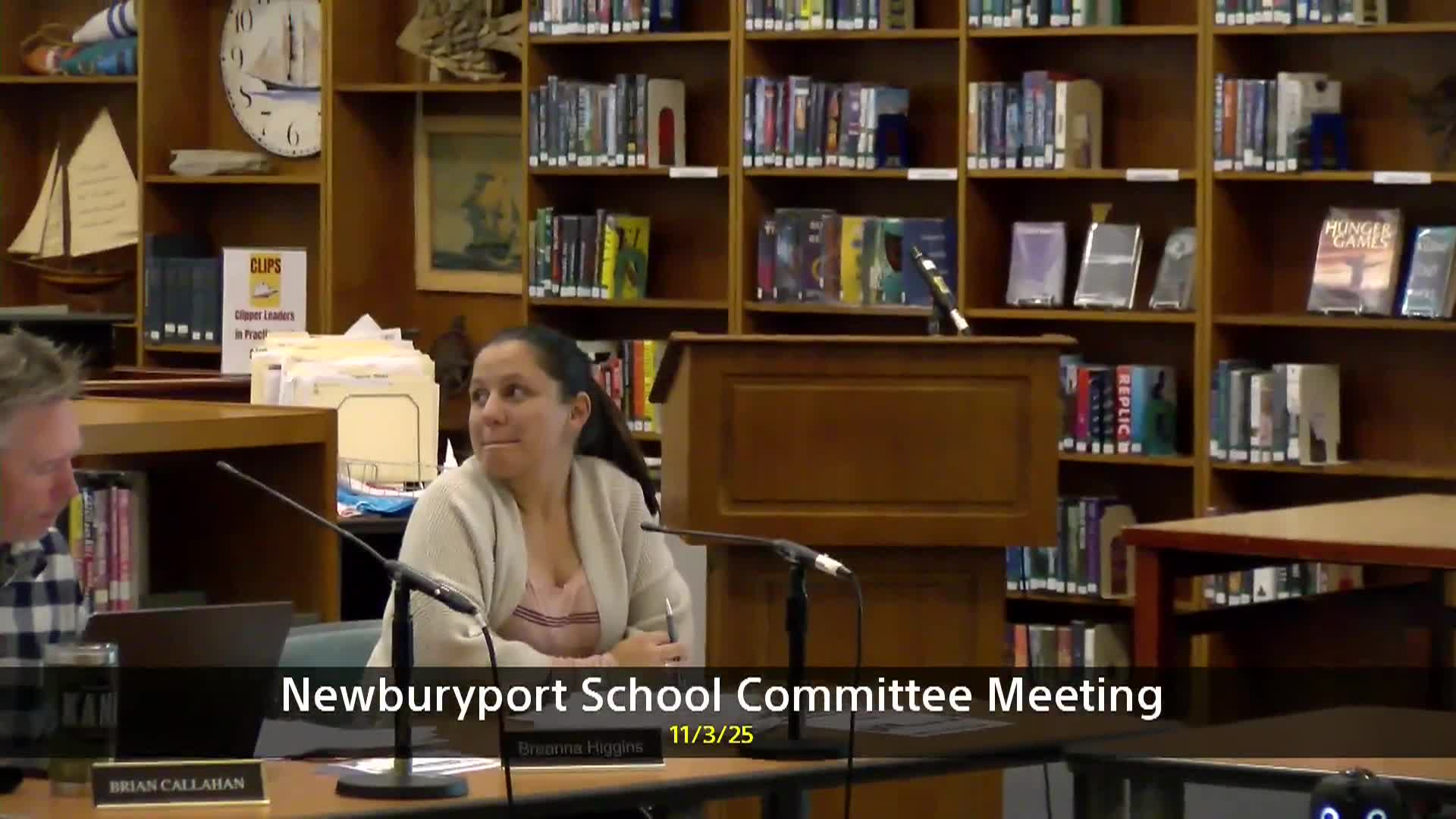 Newburyport School Committee 11-03-2025