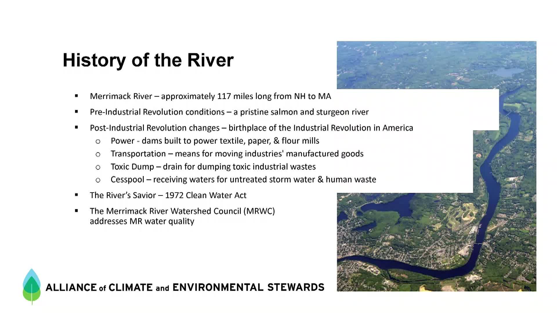 ACES Community Eco Conversation - Working Toward a Healthy Merrimack River Watershed