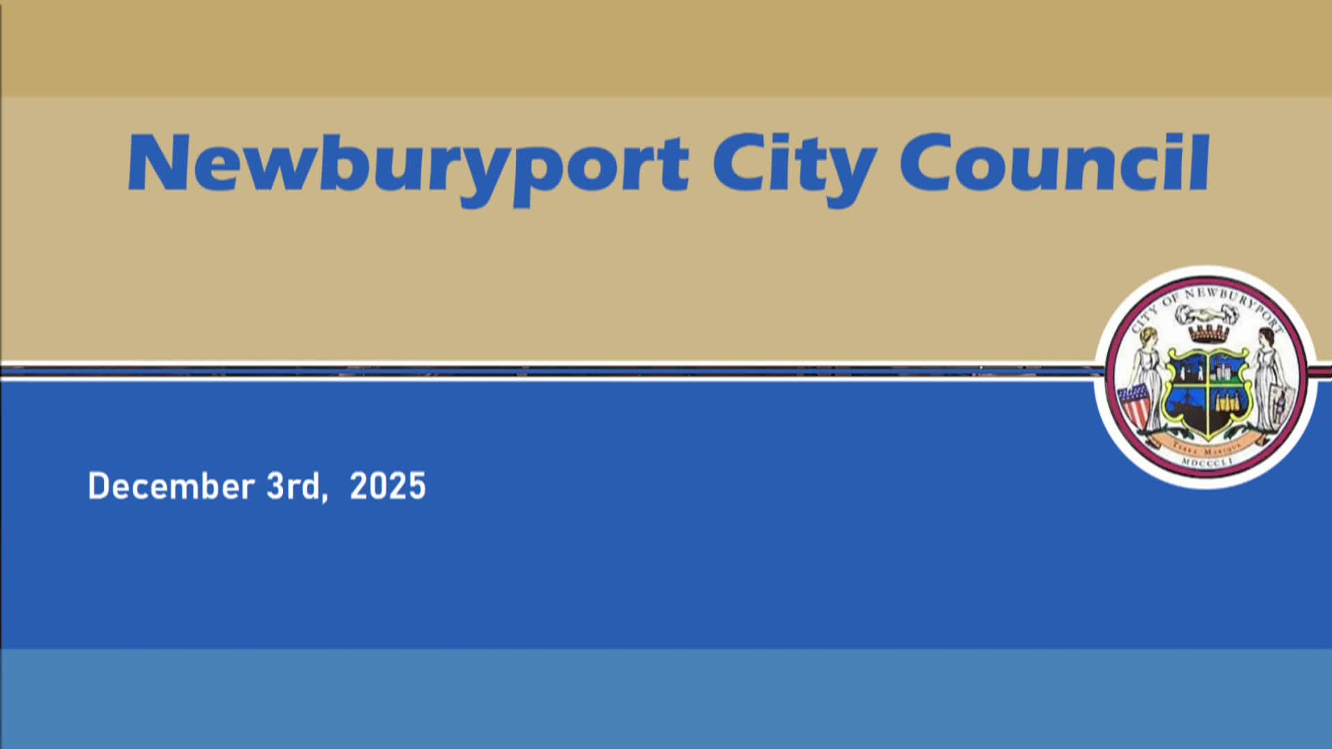 Newburyport City Council Meeting 2025-12-03