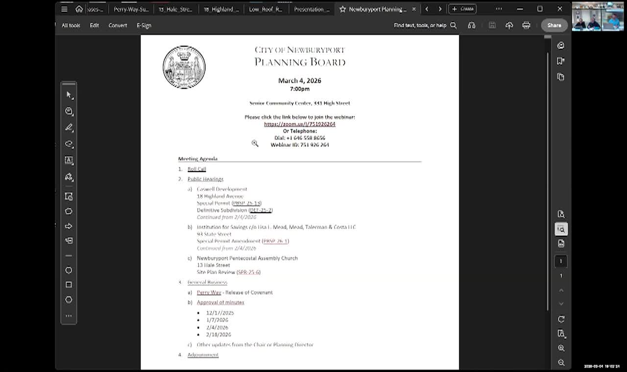 Newburyport Planning Board 2026-03-04