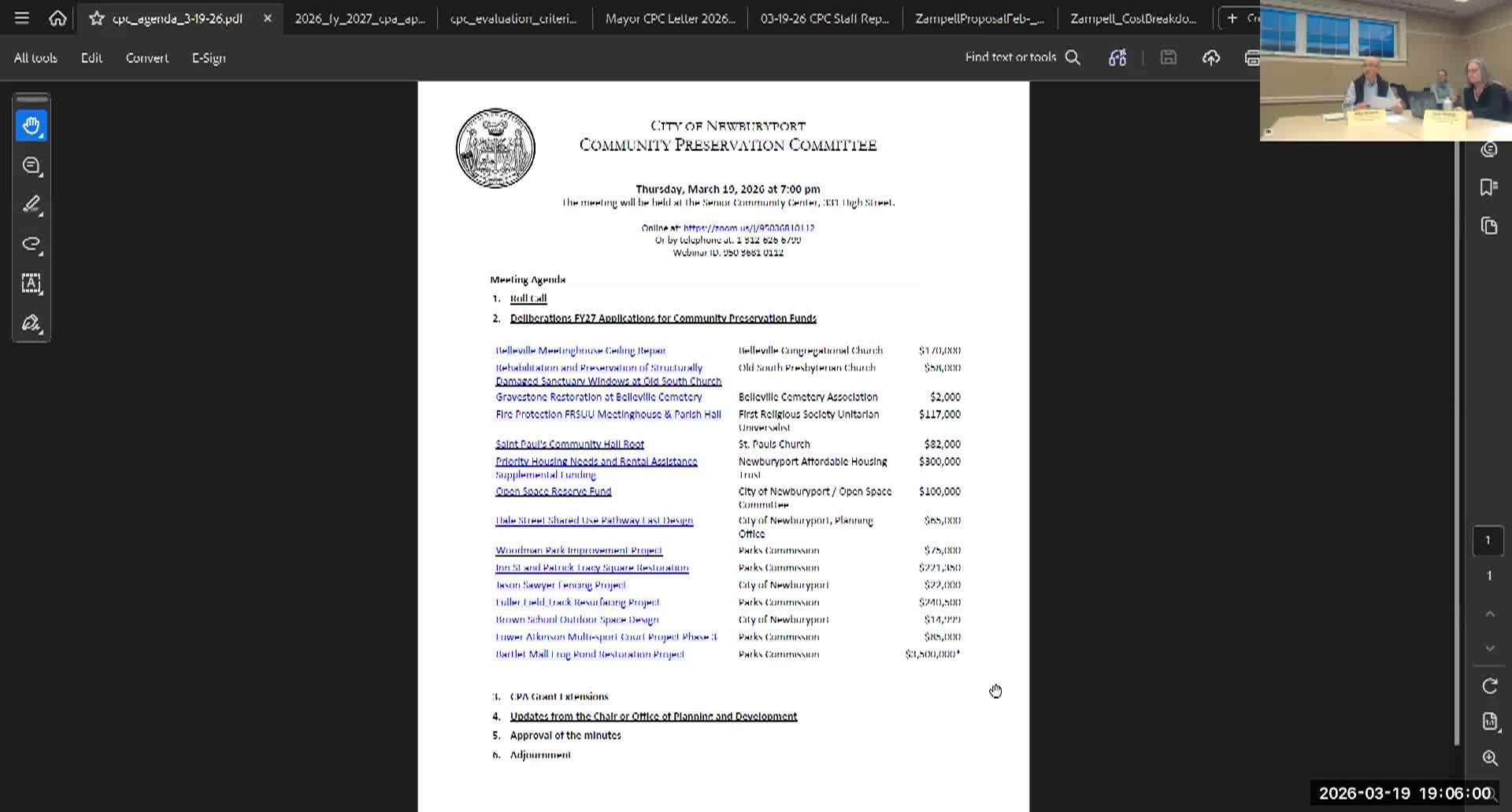 Thumbnail image for Newburyport Preservation Committee 2026-03-19