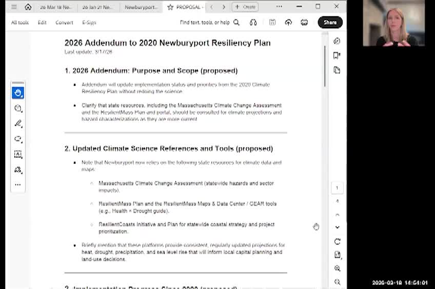 Newburyport Resiliency Committee 2026-03-18