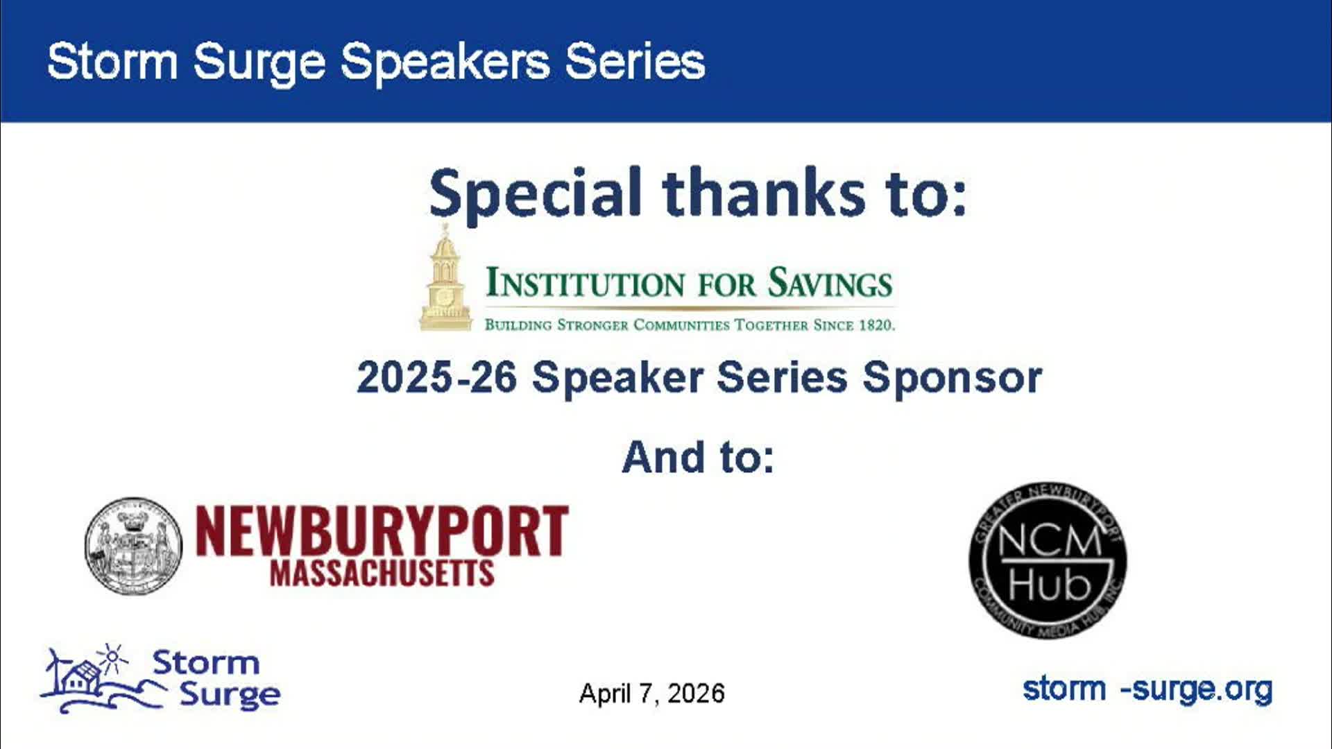 Thumbnail image for Storm Surge: Making Space for Water: Reimagining Our Relationship to the Coast 04-07-2026