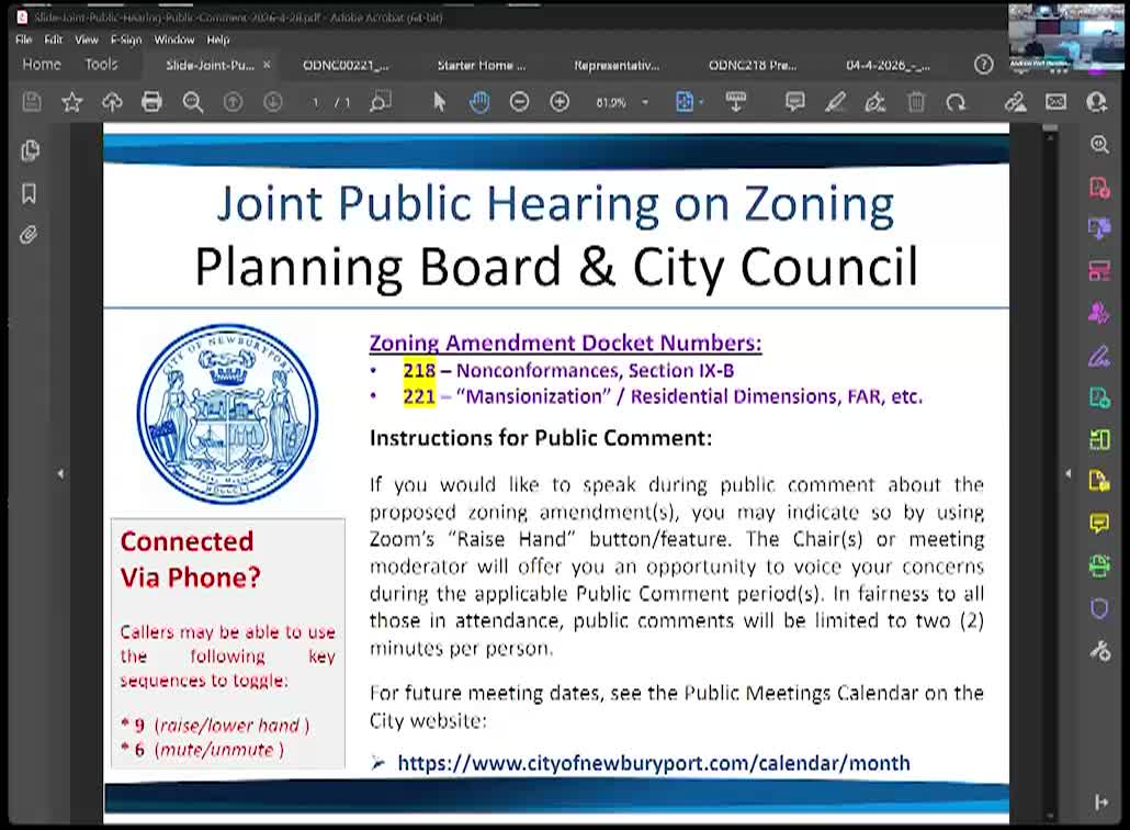 Thumbnail image for Newburyport Planning Board 2026-04-28
