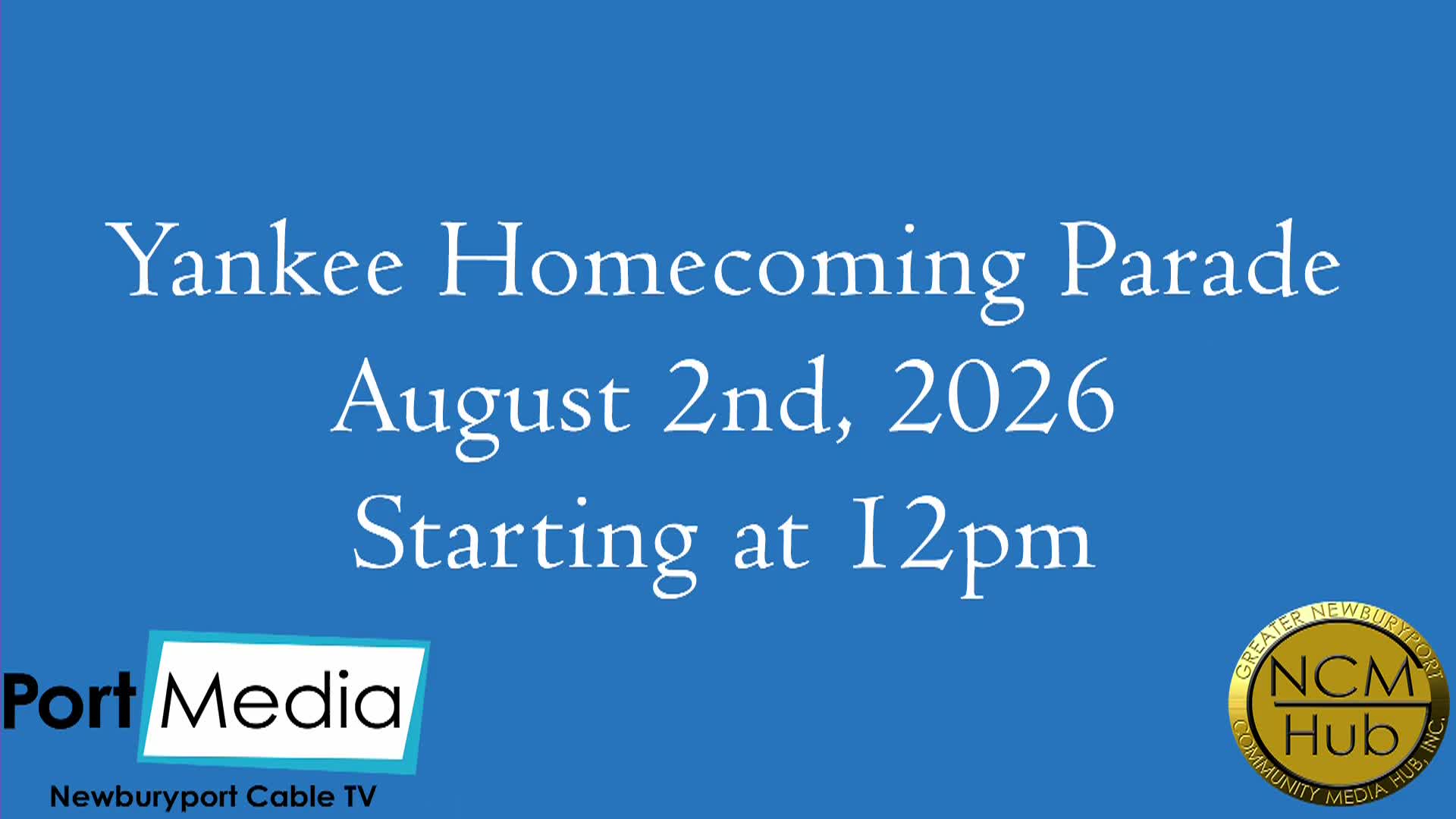 Thumbnail image for Yankee Homecoming Parade August 2nd 2026