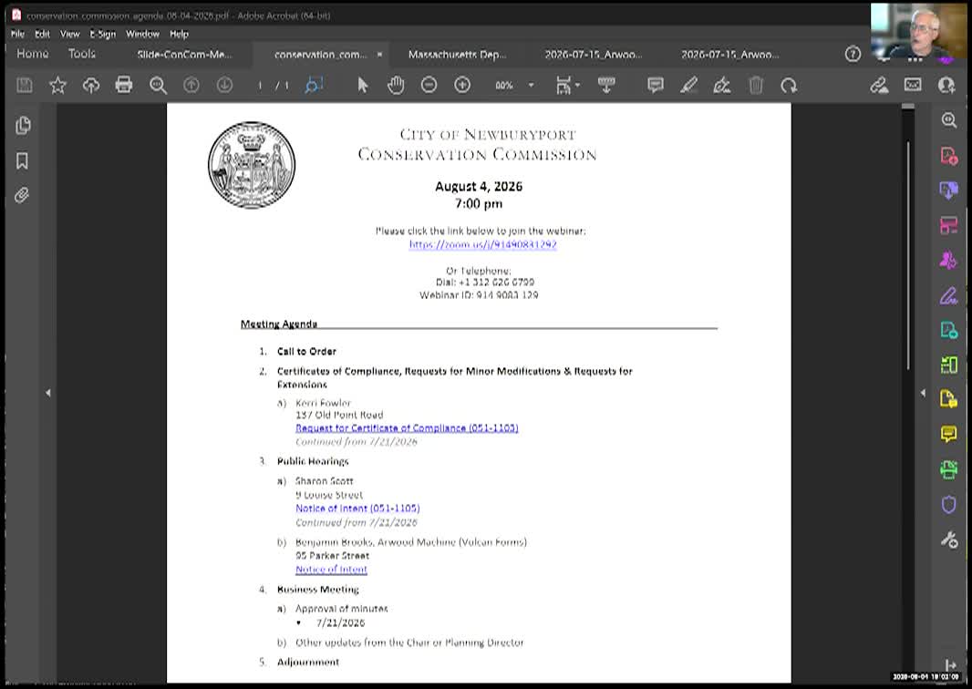 Thumbnail image for Newburyport Conservation Commission 2026-08-04