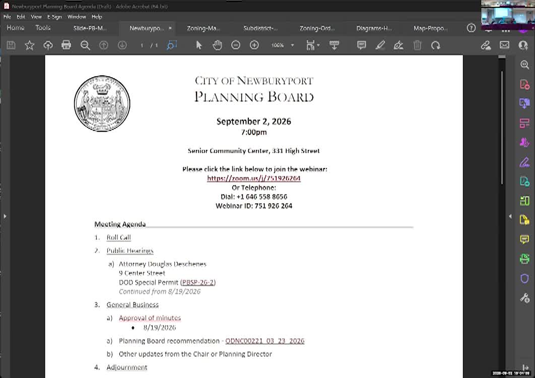 Thumbnail image for Newburyport Planning Board 2026-09-02