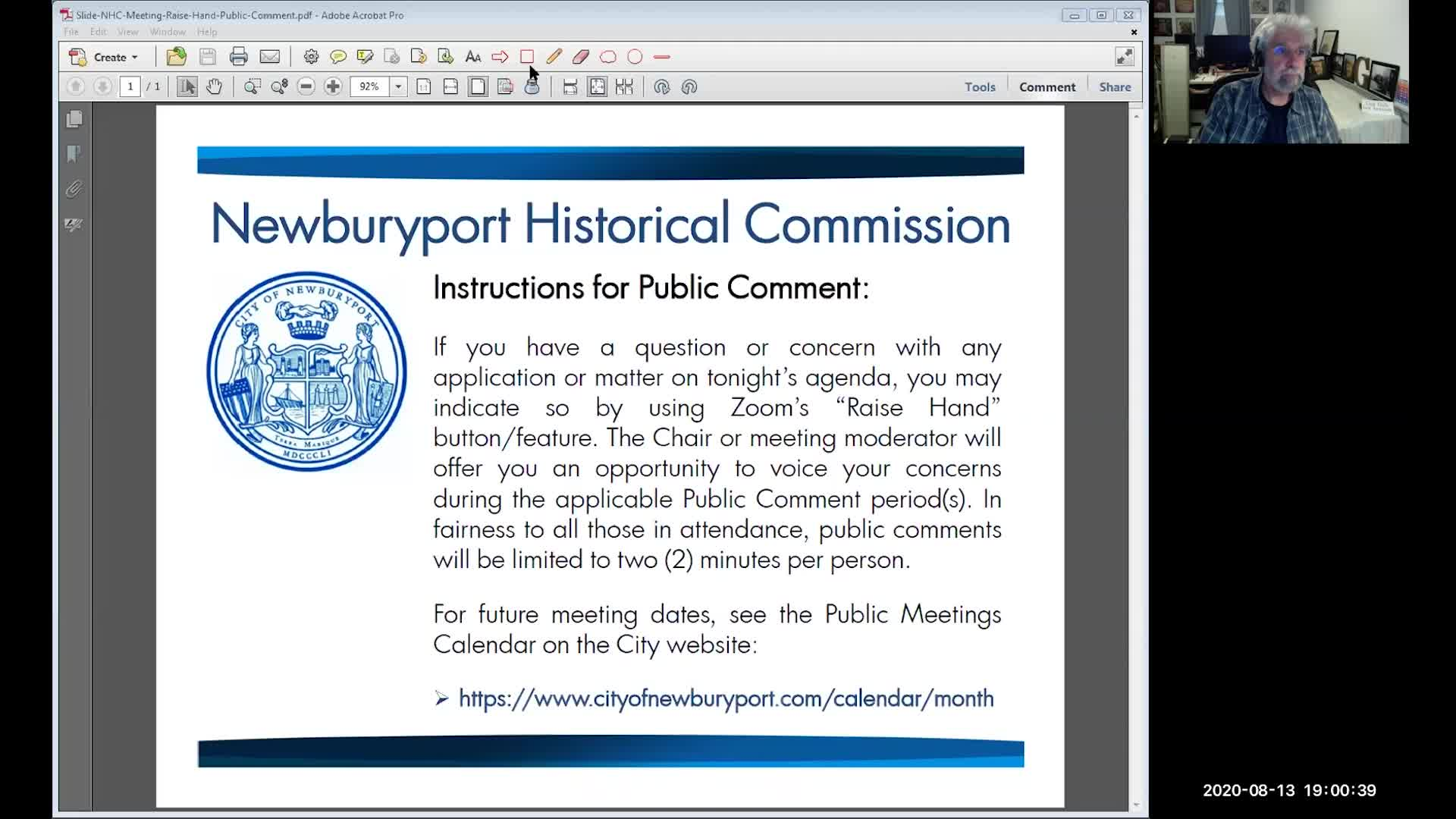Thumbnail image for Newburyport Historical Commission 2020-08-13