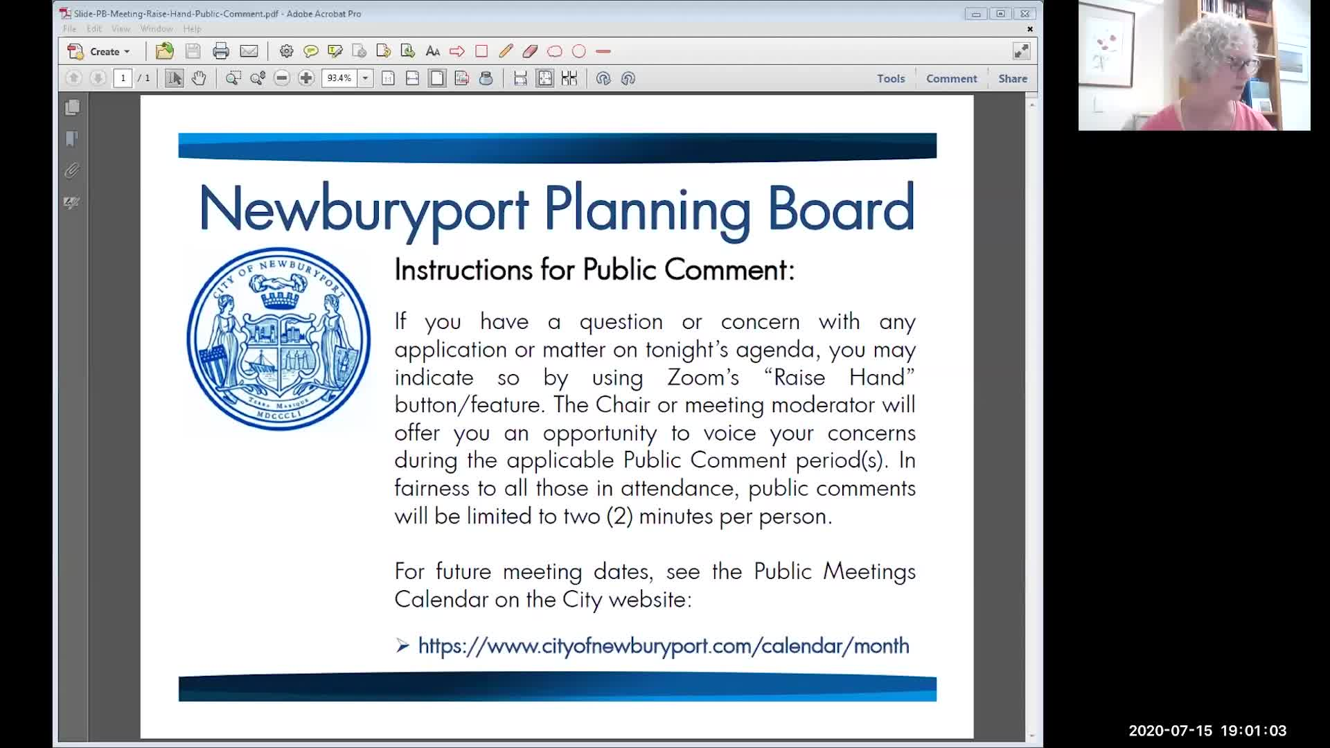 Thumbnail image for Newburyport Planning Board 2020-07-15