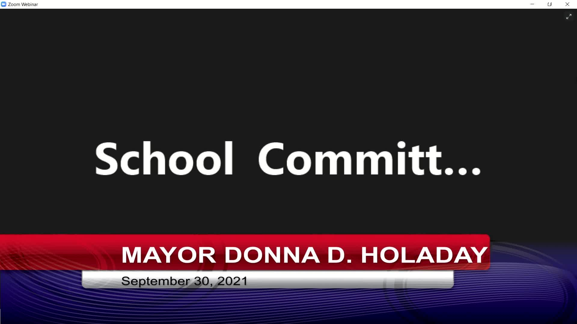 Thumbnail image for Newburyport School Committee Meeting 2021-10-18