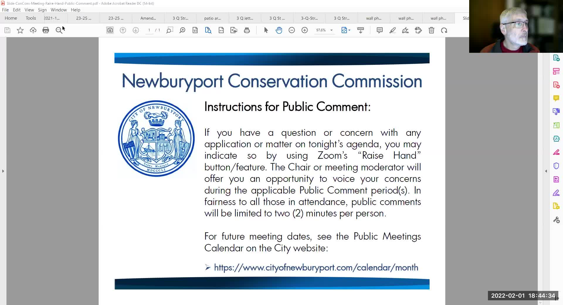 Thumbnail image for Newburyport Conservation Commission 2022-02-01