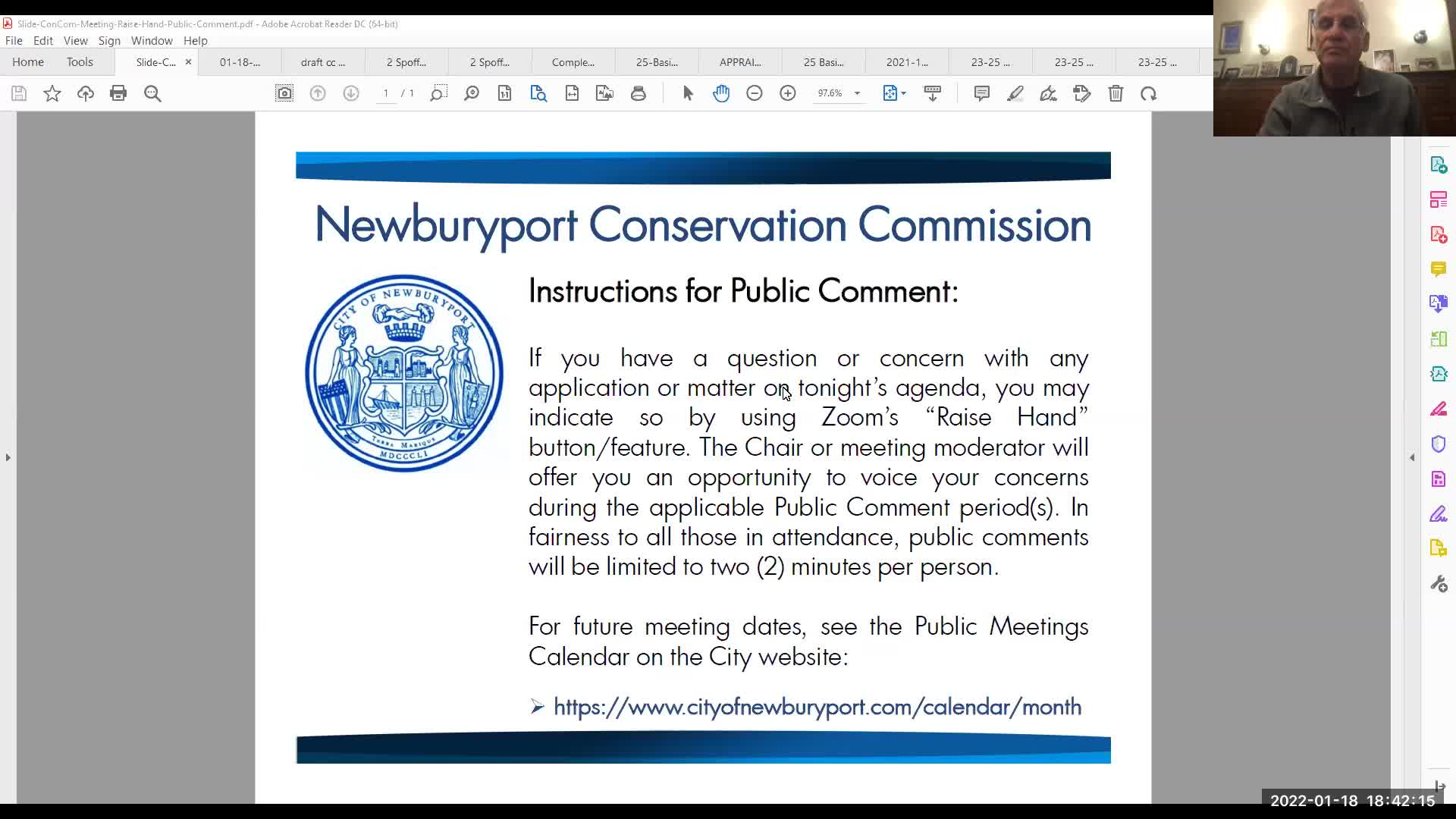 Thumbnail image for Newburyport Conservation Commission 2022-01-18