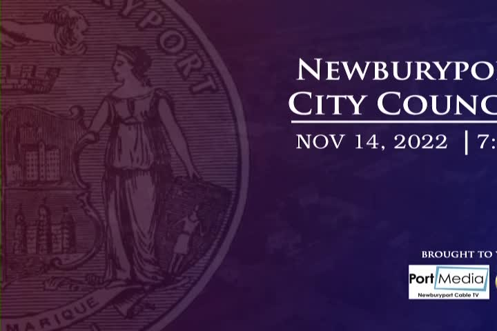 Thumbnail image for Newburyport City Council Meeting on November 14, 2022